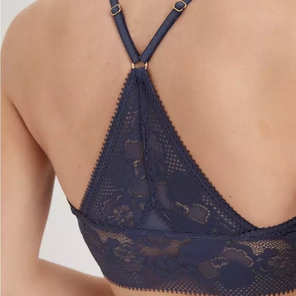 NWT Aerie Paradise Lace Padded Racerback Bralette size XS - Picture 3 of 5